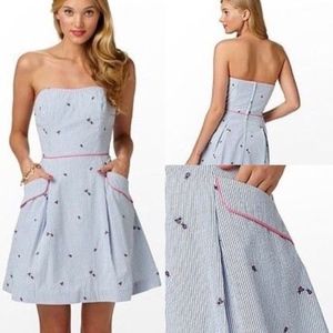 Lilly Pulitzer Seersucker Pink Ladybug Dress